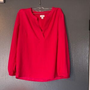 J. Crew Vibrant Pink Women's Blouse